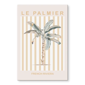 Acrylic Print Palm tree on the French Riviera - Grace Digital Art 