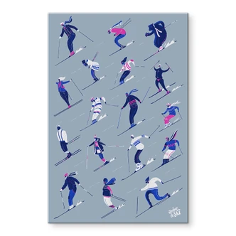 Acrylglasbild Skifahren im Winter - Harrison 