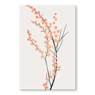 Akrylbillede Ferskenfarvede kirsebærblomster - Kubistika Akrylbillede Ferskenfarvede kirsebærblomster - Kubistika