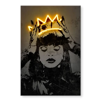 Tableau en verre acrylique Rihanna - Mielu 