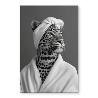 Acrylglasbild Royale Spa-Auszeit mit Leopard - Rahner 