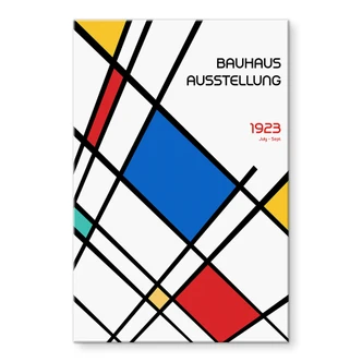 Acrylglasbild Retro Bauhaus Ausstellung 1923 - Retrodrome 