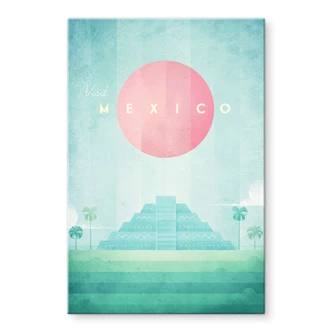 Acrylglasbild Tempel von Kukulcán in Chichén Itzá - Rivers 