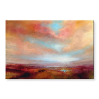 Tableau en verre acrylique Champs lumineux au soleil - Schmucker 