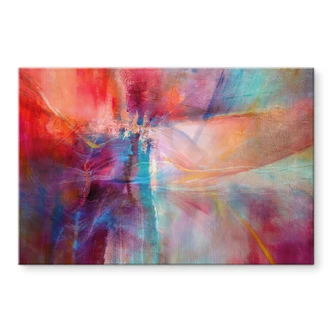 Tableau en verre acrylique Douce brume de couleur en mouvement - Schmucker 