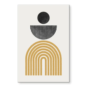 Acrylic Print Abstract composition with circle and semi-circle - The Miuus Studio 