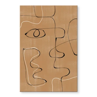 Acrylic print The Miuus Studio - Abstract face 