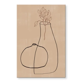 Acrylic print The Miuus Studio - Line Art - Two vases 