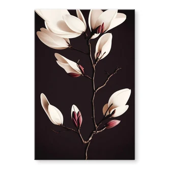Tableau sur verre acrylique Treechild - Magnolia Blossoms 