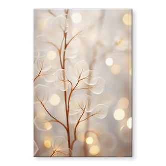 Acrylglasbild Filigrane Blätter Beige - Treechild Acrylglasbild Filigrane Blätter Beige - Treechild