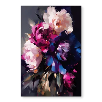 Tableau sur verre acrylique Treechild - Vintage Flowers 