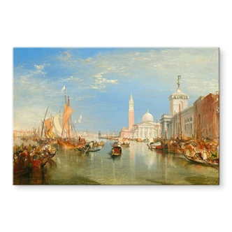 Acrylglasbild Turner - Venedig, Dogana und S. Giorgio Maggiore 