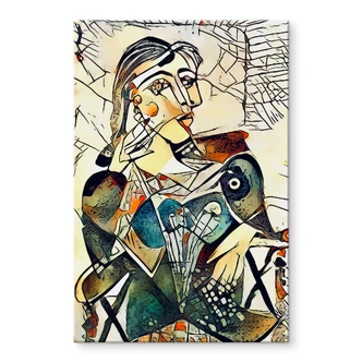 Tableau sur verre acrylique Zamart - Hommage à Picasso - Dora 