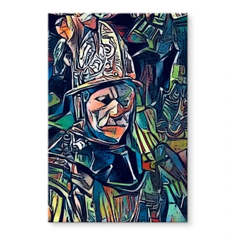 Tableau sur verre acrylique Zamart - Hommage à Rembrandt - L'homme 