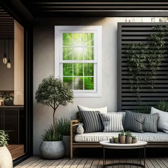 Tableau sur verre acrylique Sunny Forest 