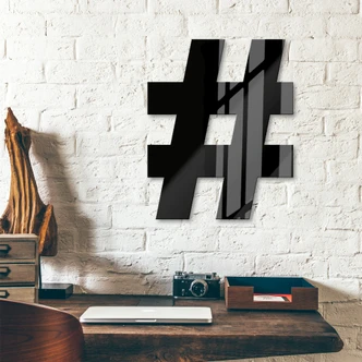 Acrylglas Hashtag 