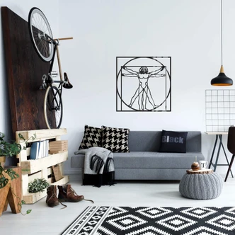 Acryldecoratie De Mens van Vitruvius 