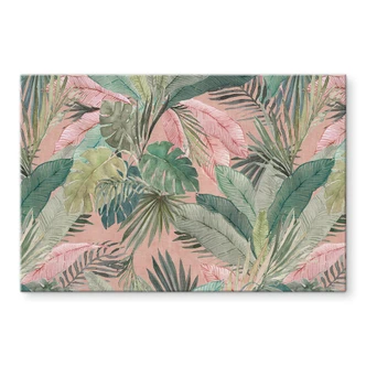 Stampe tropicali nella giungla rosa - Bloomery Decor - Alluminio dibond 