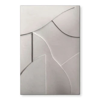 Muurschildering Abstracte structuren in zacht beige - Böhmer - Alu-Dibond 