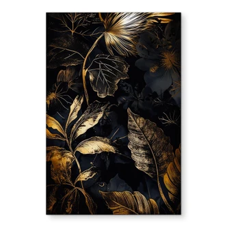 Wanddecoratie Planten in de nacht - Jaszke - Alu-Dibond 