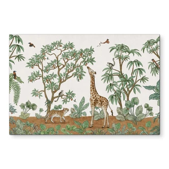 Stampe per pareti con oggetti nascosti degli animali della giungla - Kikki Belle - alluminio dibond 