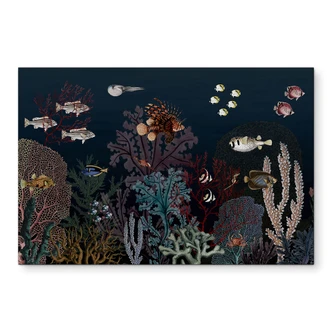 Wanddecoratie Sir Edward - Diep in de oceaan - Alu-Dibond 