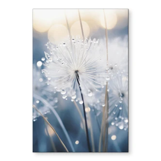 Wandbild Funkelnde Pusteblumen - Treechild - Alu-Dibond  