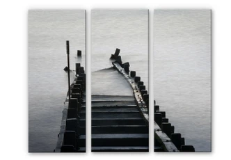 Aluminium Dibond Weg naar Nergens (3-delig) 