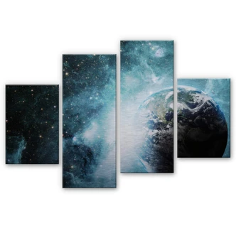 Aluminium Dibond De Ruimte (4-delig) 