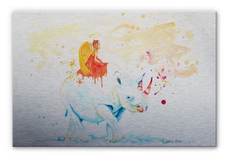 Alu-Dibond Bild Buttafly - Black Rhino Alu-Dibond Bild Buttafly - Black Rhino