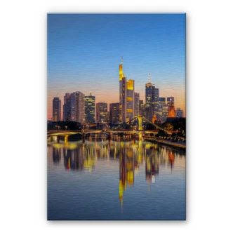 Alu-Dibond Bild Frankfurter Lichter 