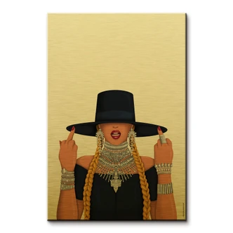 Dibond Schilderij met goud effect Tohmé - Formation 