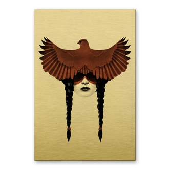 Dibond Schilderij met goud effect Ireland - Dark Cardinal 