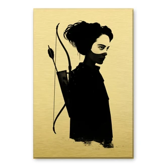 Dibond Schilderij met goud effect Ireland - Four of Hearts 