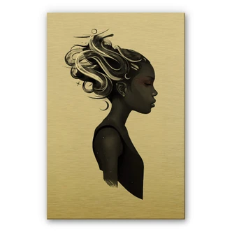 Alu-Dibond goud effect - Ireland - Hard to Say 