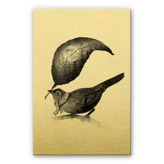 Dibond Schilderij met goud effect Nicebleed - the Messenger 