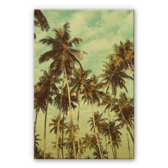Alu-Dibond gold effect - Palm Trees 08 