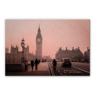 Alu-Dibond koper effect - Big Ben in Londen Alu-Dibond koper effect - Big Ben in Londen