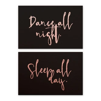 Alu-dibond kopereffect Dance and sleep 