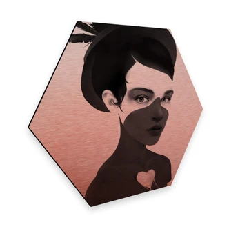 Hexagon alu-dibond copper effect - Ireland - Fool 