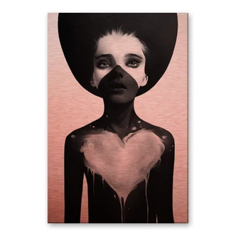 Dibond Schilderij met koper effect Ireland - Hold On 