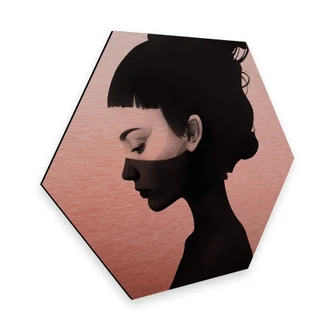 Hexagon Alu-Dibond Kopereffect Ireland - I am not Here 