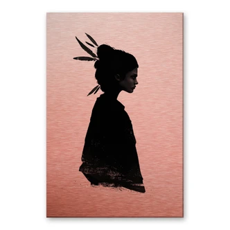 Dibond Schilderij met koper effect Ireland - Never Never 