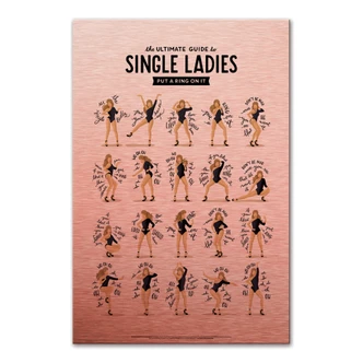 Alu-Dibond koper effect Tohmé - Single Ladies 