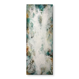 Panorama wandschildering Adagio in wit - Fedrau - Alu-Dibond 