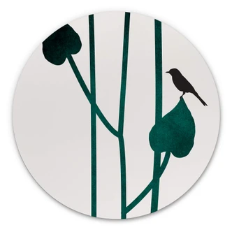 Wandcirkel Kubistika - Nature 