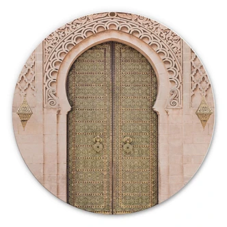 Alu-Dibond Sisi & Seb - Moroccan Door - Rund 