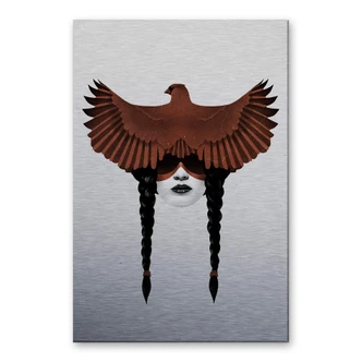 Dibond Schilderij met zilver effect Ireland - Dark Cardinal 