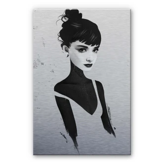 Alu-Dibond mit Silbereffekt Ireland - Oh Audrey 