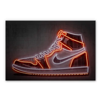 Alu-Dibond zilver effect Mielu - Sneaker 